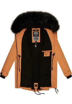 Navahoo LULUNA PRINCESS Ženska zimska jakna s kapuljačom, hrđavi cimet