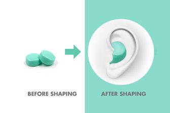 HASPRO 6P silikonski čepići za uši, bijeli