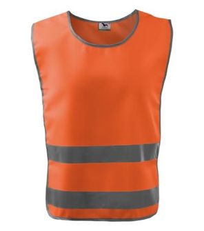 Rimeck Classic Safety Vest reflektirajući zaštitni prsluk, fluorescentno narančasti