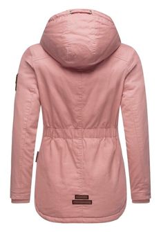 Marikoo BIKOO Ženska zimska jakna s kapuljačom, puder ružičasta