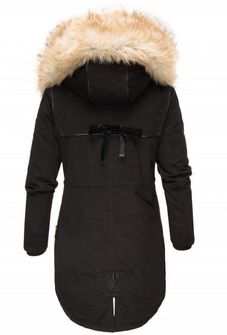Navahoo Bombii ženska zimska jakna s krznom, crna