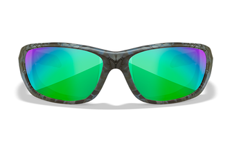Polarizirane sunčane naočale WILEY X GRAVITY, zelene zrcalne