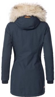 Navahoo Cristal ženska zimska jakna s kapuljačom i krznom, mornarski plava