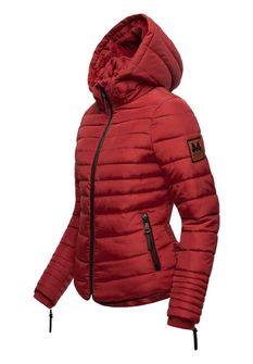 Marikoo Amber ženska zimska jakna s kapuljačom, krvavo crvena