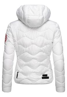 Navahoo KEY COLOR Ženska zimska jakna s kapuljačom, bijela
