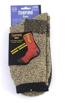 Polar 2-slojne termo čarape 1 par khaki