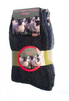 Nórske BGB čarape od ovčje vune, 3 para