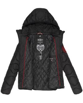 Navahoo KEY COLOR Ženska zimska jakna s kapuljačom, crna