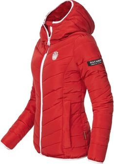 Navahoo ELVA Ženska zimska jakna s kapuljačom, crvena