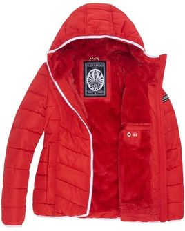 Navahoo ELVA Ženska zimska jakna s kapuljačom, crvena