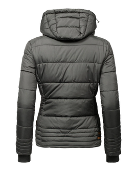 Marikoo SOLE Ženska zimska jakna s kapuljačom, antracit