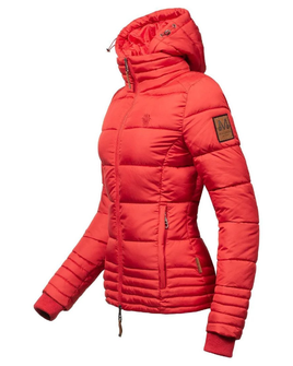 Marikoo SOLE Ženska zimska jakna s kapuljačom, crvena