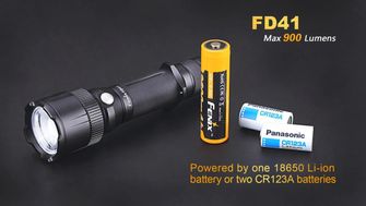 Fenix taktička LED baterijska lampa FD41zoom, 900 lumeni
