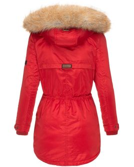 Marikoo Grinsekatze ženska zimska jakna s kapuljačom, crvena