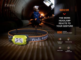 Fenix radna punjiva naglavna svjetiljka WH23R