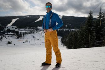 Husky muške skijaške hlače Gilep M crne