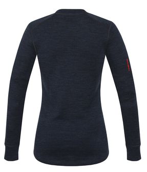 Husky Ženski merino džemper Aron L crno-plavi