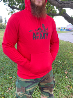 DRAGOWA muška majica s kapuljačom Nabis, crvena 320g/m2