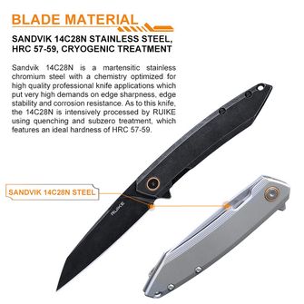 Nož Ruike P831S, crni