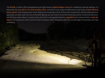 Fenix BC30R punjivo svjetlo za bicikl (1800 lumena)