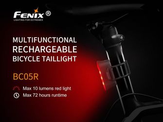 Punjačka biciklistička svjetiljka Fenix BC05R, 10 lumena