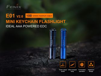 Fenix mini svjetiljka E01 V2.0