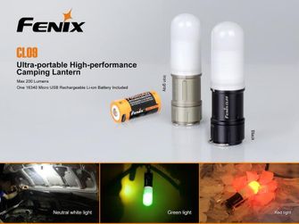 Džepna svjetiljka Fenix CL09 - siva