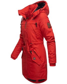 Marikoo Kamii ženska zimska jakna s kapuljačom, crvena