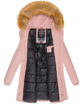 Marikoo Karmaa ženska zimska jakna s kapuljačom, ružičasta