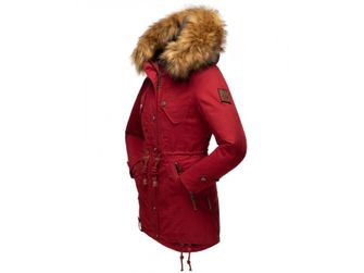 Marikoo LA VIVA PRINCESS Ženska zimska jakna s kapuljačom, crvena