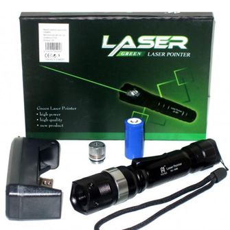 Powull laserski pokazivač zelene boje 500mw Zoom