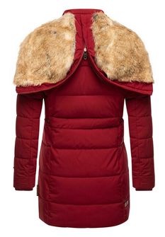 Marikoo OMILJENA JAKNA Ženska zimska jakna s kapuljačom, blood red