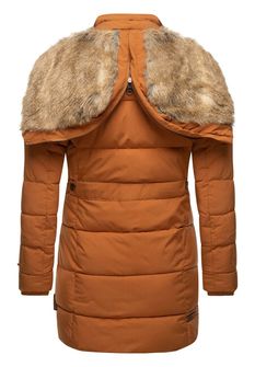 Marikoo OMILJENA JAKNA Ženska zimska jakna s kapuljačom, rusty cinnamon