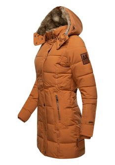 Marikoo OMILJENA JAKNA Ženska zimska jakna s kapuljačom, rusty cinnamon
