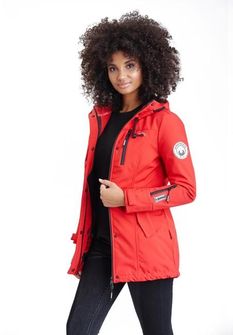 Marikoo ZIMTZICKE ženska zimska softshell jakna s kapuljačom, crvena