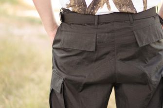 MFH BDU muške hlače Rip-Stop crne
