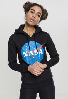 NASA Insignia ženska majica s kapuljačom, crna