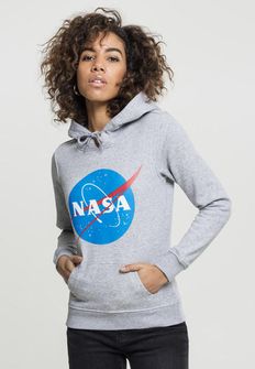 NASA Insignia ženska majica s kapuljačom, siva