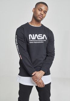 NASA US Crewnec muški džemper, crni