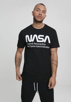 NASA muška majica Wormlogo, crna