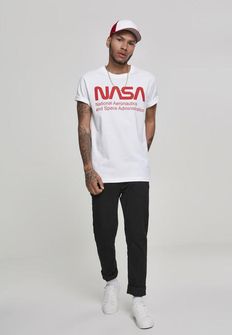 NASA muška majica Wormlogo, bijela