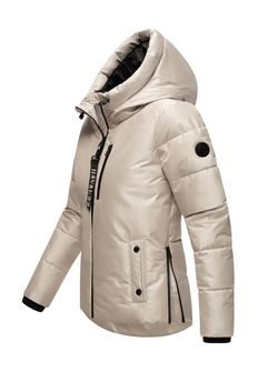 Navahoo KRÜMELEIN ženska zimska jakna s kapuljačom, svijetlo siva