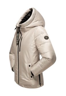 Navahoo KRÜMELEIN ženska zimska jakna s kapuljačom, svijetlo siva