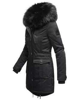 Navahoo LULUNA PRINCESS Ženska zimska jakna s kapuljačom, crna