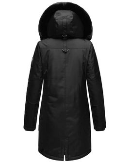 Navahoo Tiniis Ženska zimska jakna s kapuljačom, crna