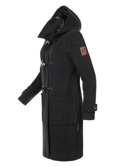 Navahoo OKSANA Ženski zimski kaput s kapuljačom, crni