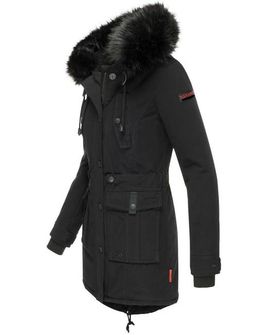 Navahoo Luluna ženska zimska jakna s kapuljačom, crna