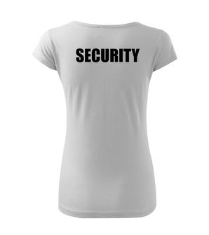 DRAGOWA ženska majica s natpisom SECURITY, bijela