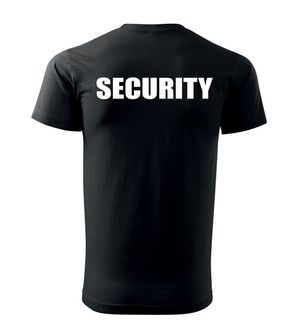 DRAGOWA majica s natpisom SECURITY, crna