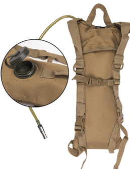 Mil-tec hidratacijski ruksak 3l s naramenicama, coyote